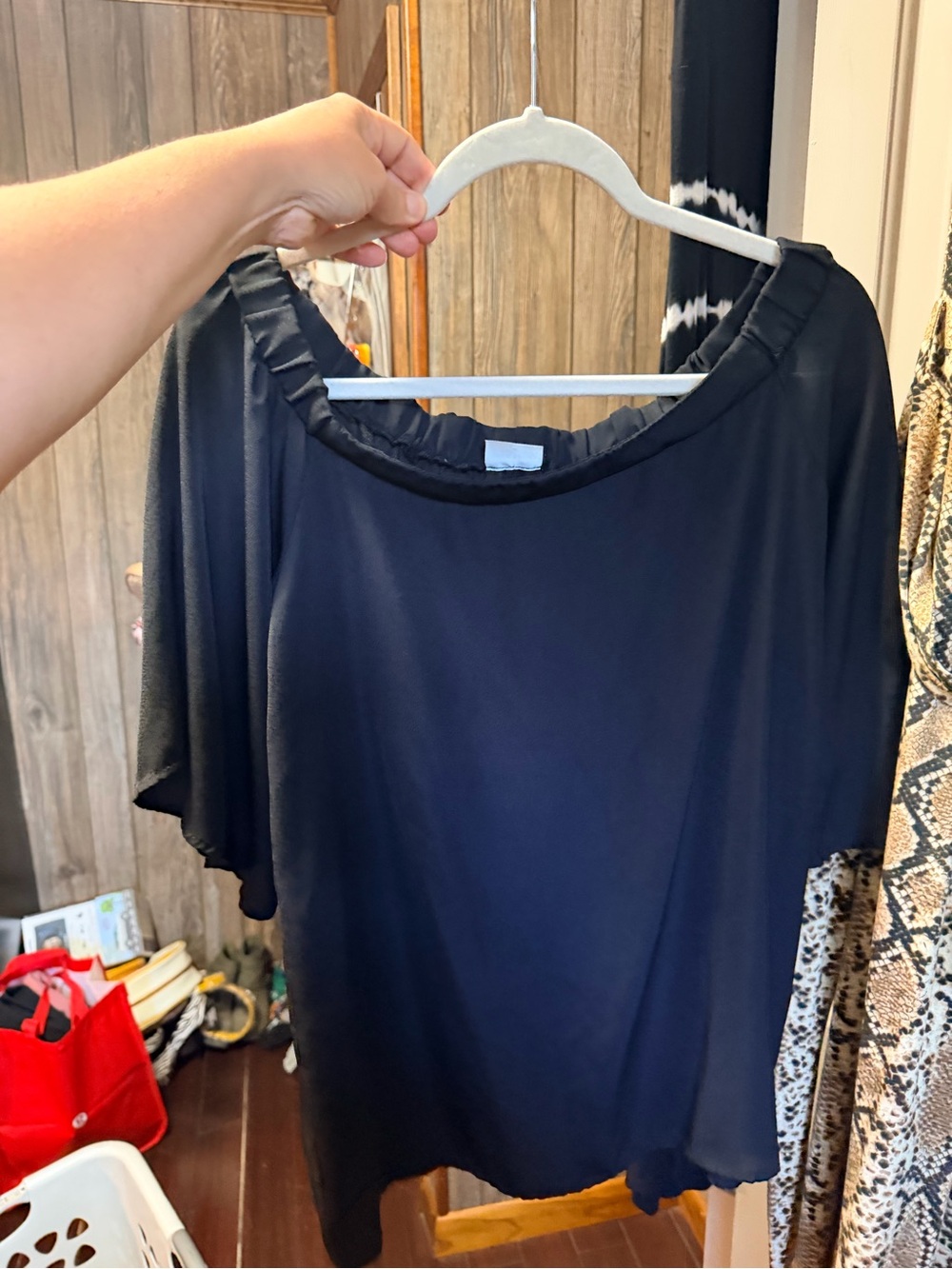 Black Off the Shoulder Blouse
